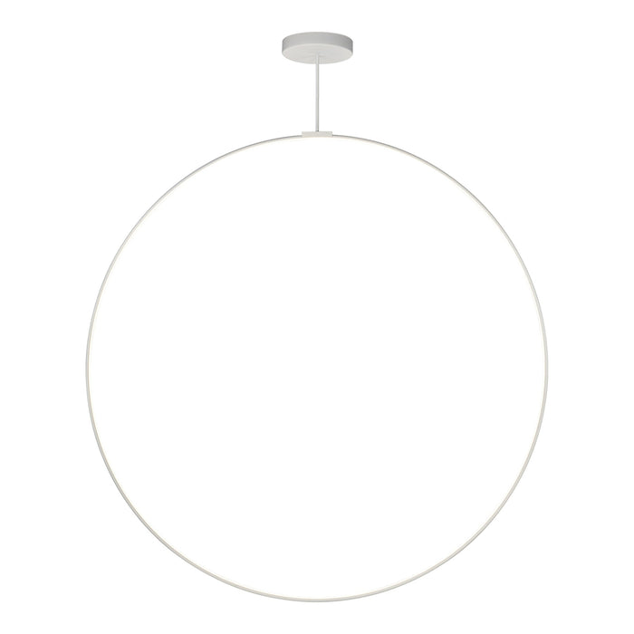 Cirque LED Pendant Light in White (72-Inch).