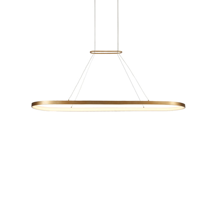 Eerie LED Pendant Light in Antique Brass (Small).