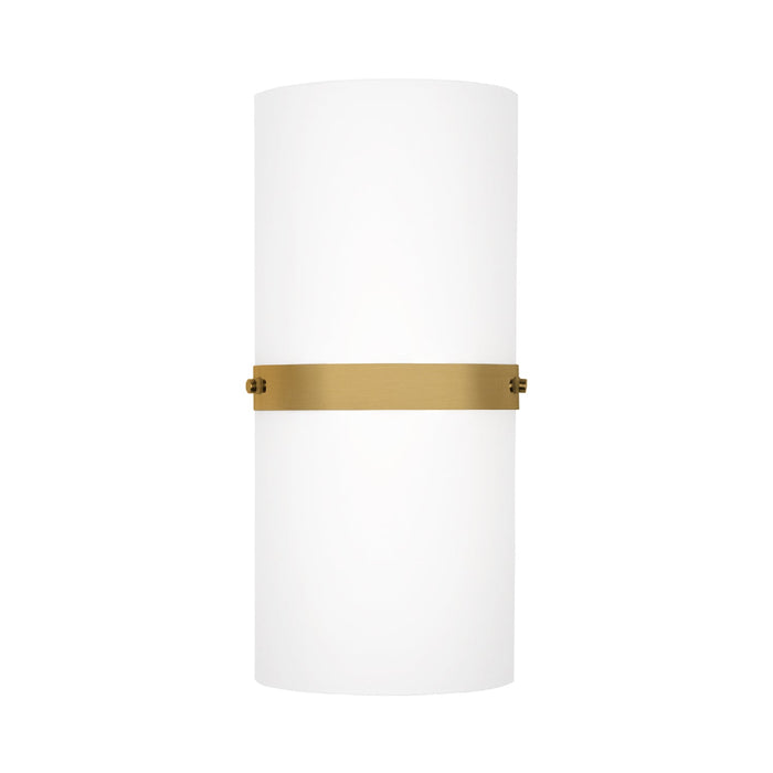 Harrow LED Wall Light in Brushed Gold.