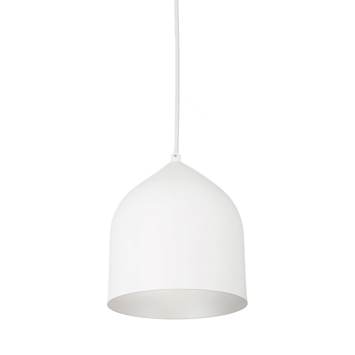 Helena Pendant Light in White/Silver (Small).