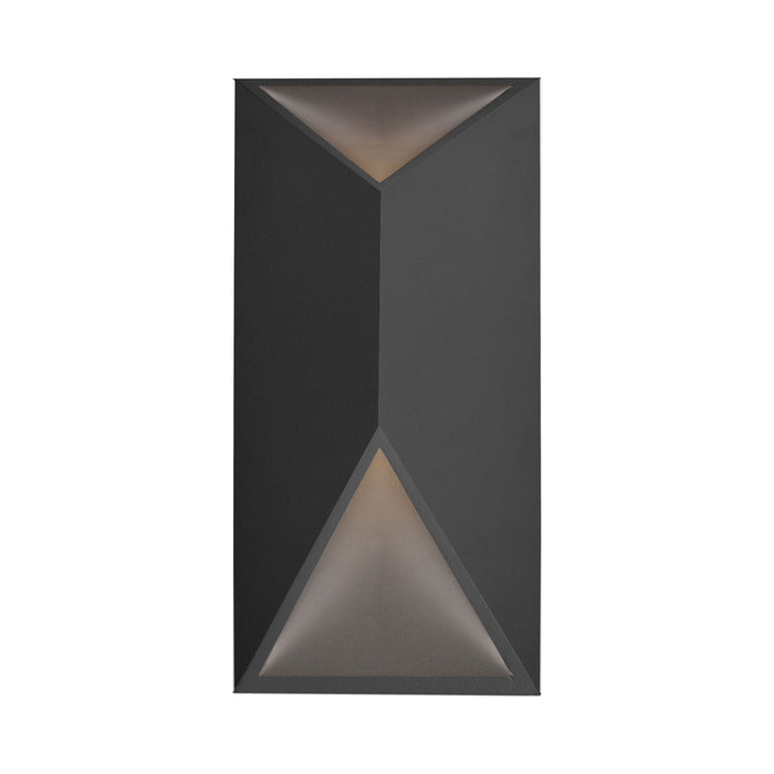 Indio Outdoor LED Wall Light in Black (Rectangle).