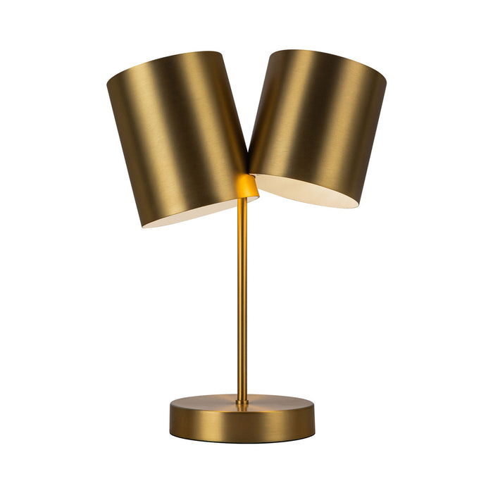 Keiko Table Lamp in Brushed Gold.