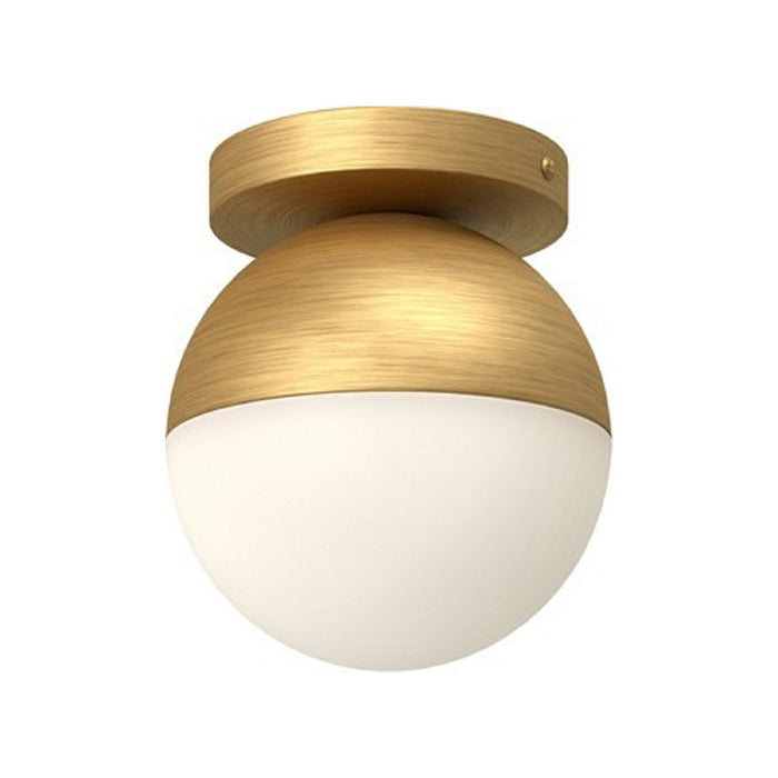 Monae Flush Mount Ceiling Light in Brushed Gold (Small).