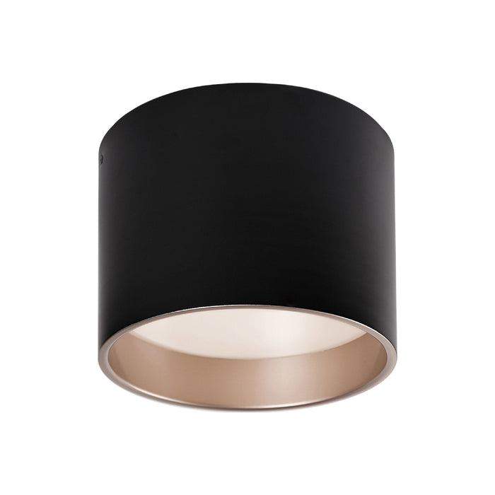 Mousinni LED Flush Mount Ceiling Light in Black (Small).