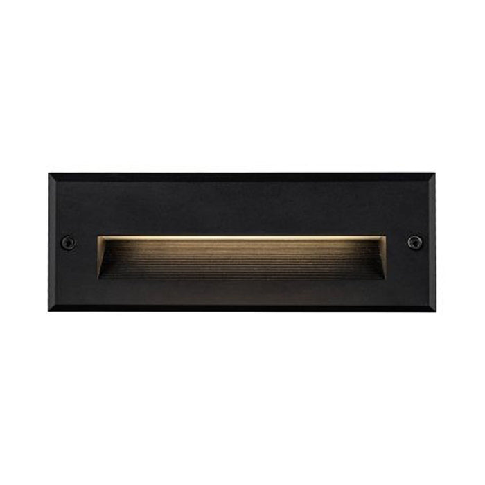 Newport Outdoor LED Recessed Wall Light in Small/Wide Horizontal/Black.
