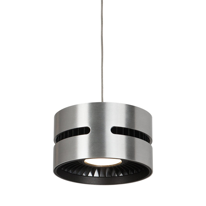 Oxford LED Pendant Light in Brushed Nickel.