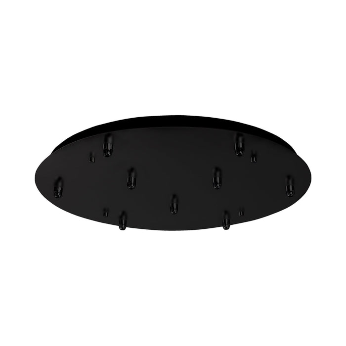 Pendant Light Canopy in Black (Round/9-Head).