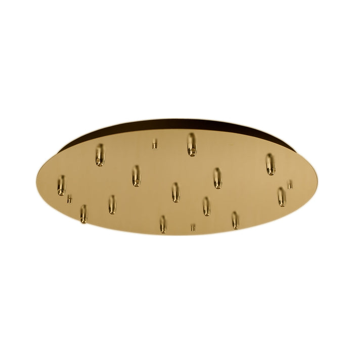 Pendant Light Canopy in Brushed Gold (Round/13-Head).
