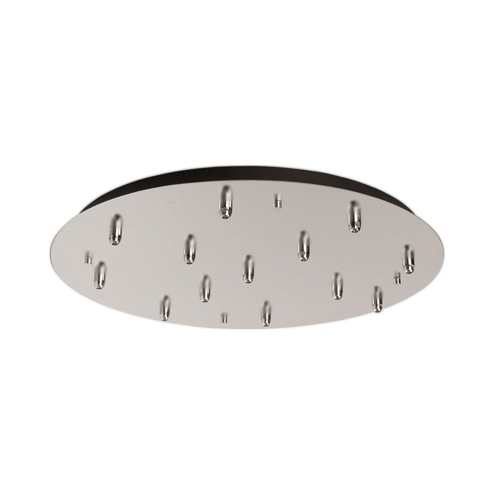 Pendant Light Canopy in Brushed Nickel (Round/13-Head).