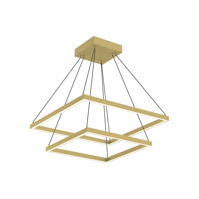 Piazza LED Chandelier in Brushed Gold (87W)