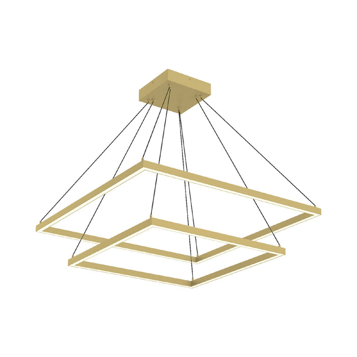 Piazza LED Chandelier in Brushed Gold (112W)