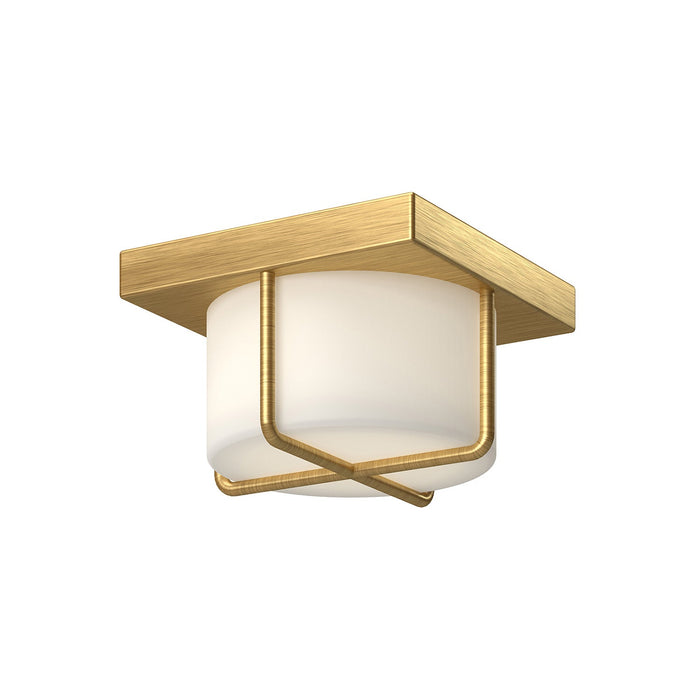 Regalo LED Flush Mount Ceiling Light in Brushed Gold (Small).