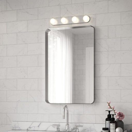 Rezz LED Vanity Wall Light in bathroom.