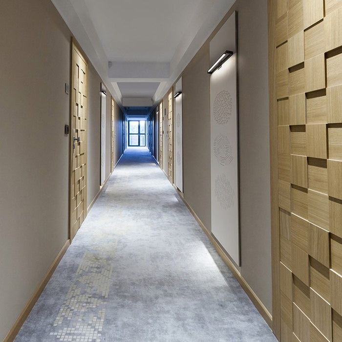 Swivel LED Wall Light in hallway.