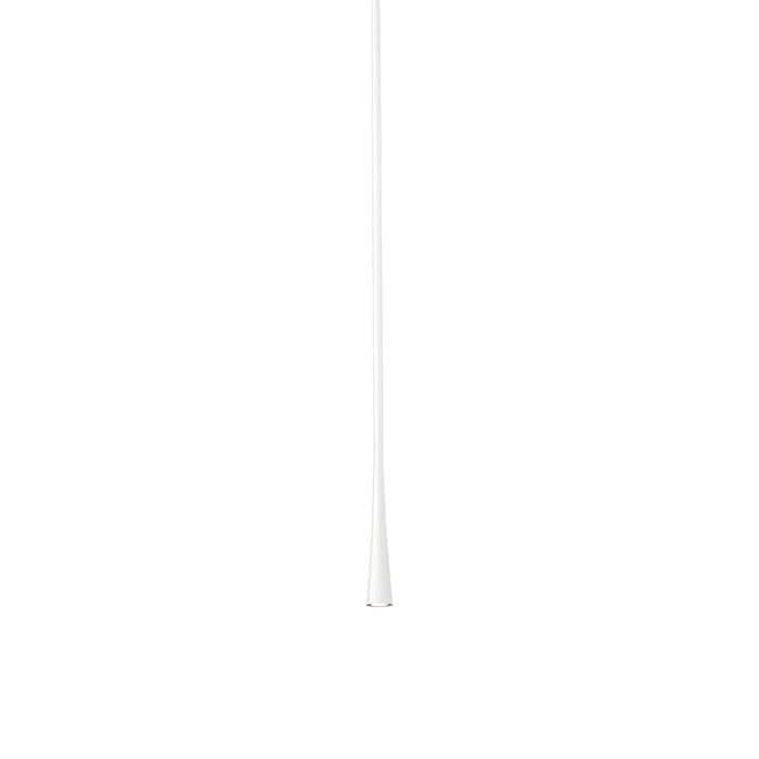 Taper LED Pendant Light in White (31.5-Inch).