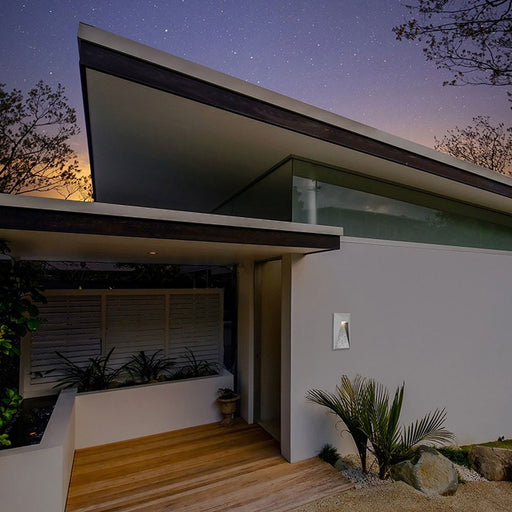 Twilight Outdoor LED Wall Light in Outside Area.