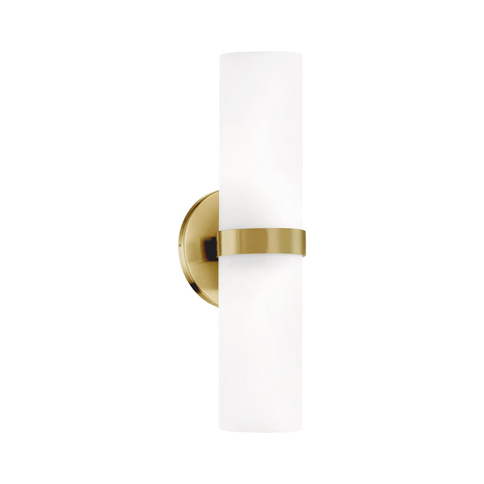 Milano Double LED Wall Light in Brushed Gold.