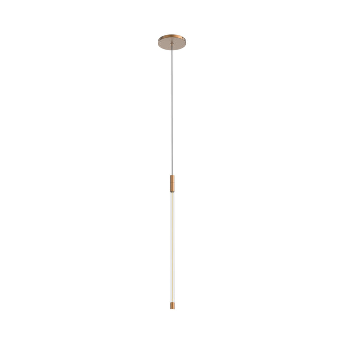 Motif LED Pendant Light in Brushed Gold (Small).
