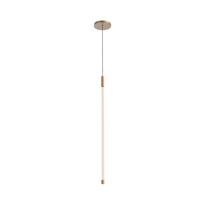 Motif LED Pendant Light in Brushed Gold (Large).