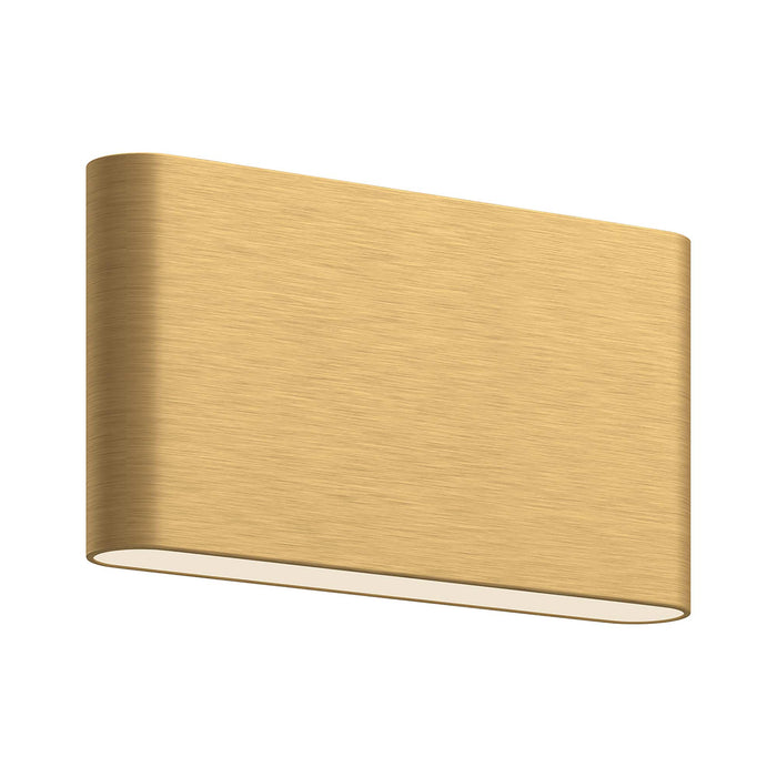 Slate LED Wall Light in Brushed Gold (Large).