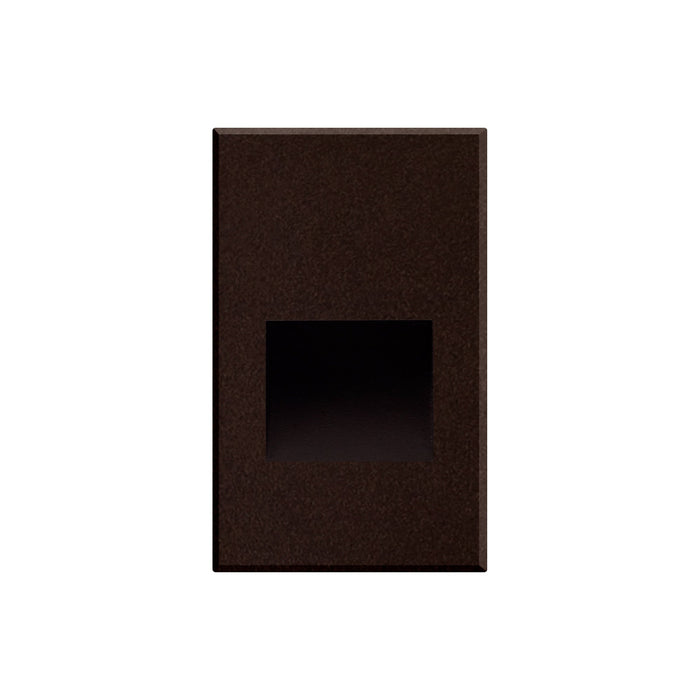 Sonic Recessed LED Step / Wall Light in Vertical/Bronze.