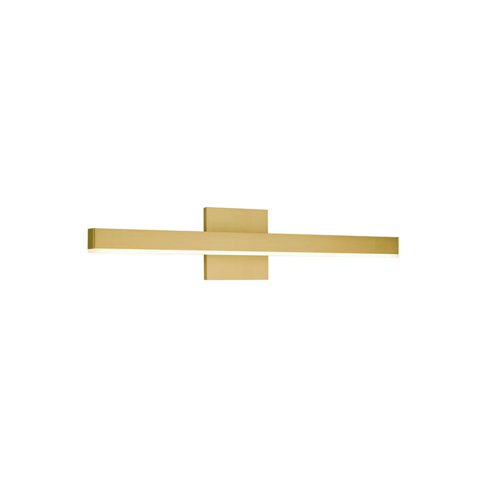 Vega LED Bath Wall Light in Brushed Gold (Small).