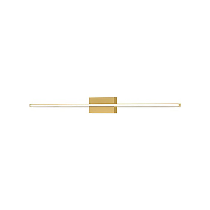 Vega Minor LED Wall Light in Brushed Gold (Small).