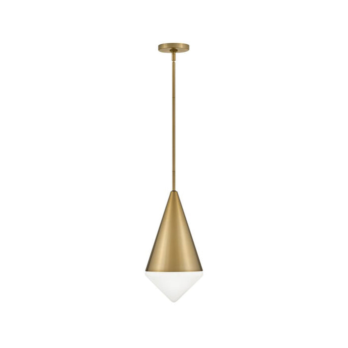 Betty Pendant Light in Lacquered Brass.