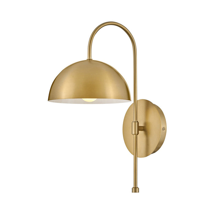 Lou Wall Light in Lacquered Brass.