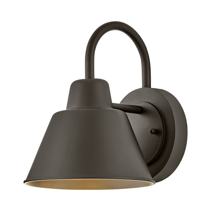 Wes Outdoor Gooseneck Barn Wall Light in Oil Rubbed Bronze.
