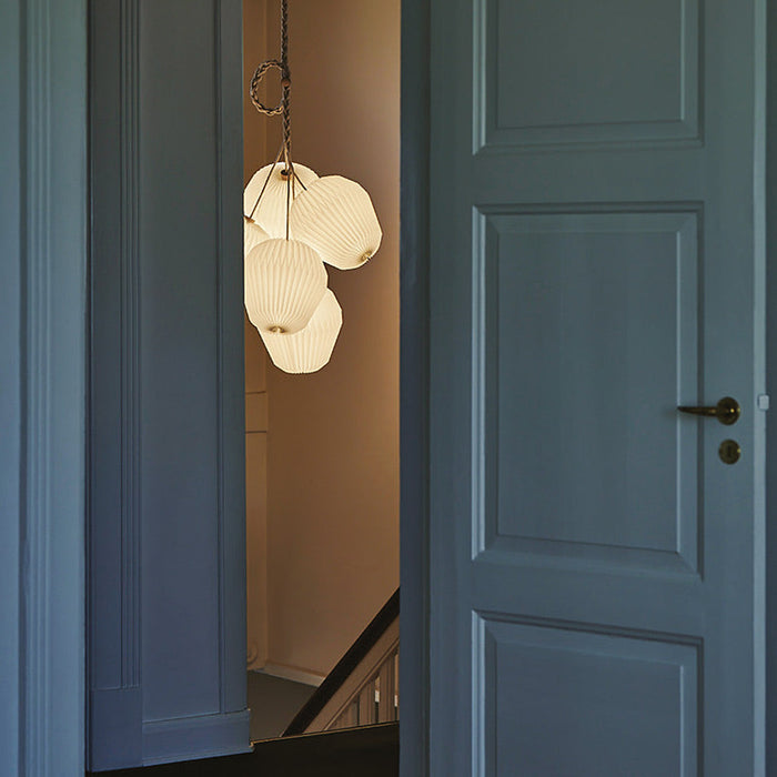 Bouquet Pendant Light in stairway.