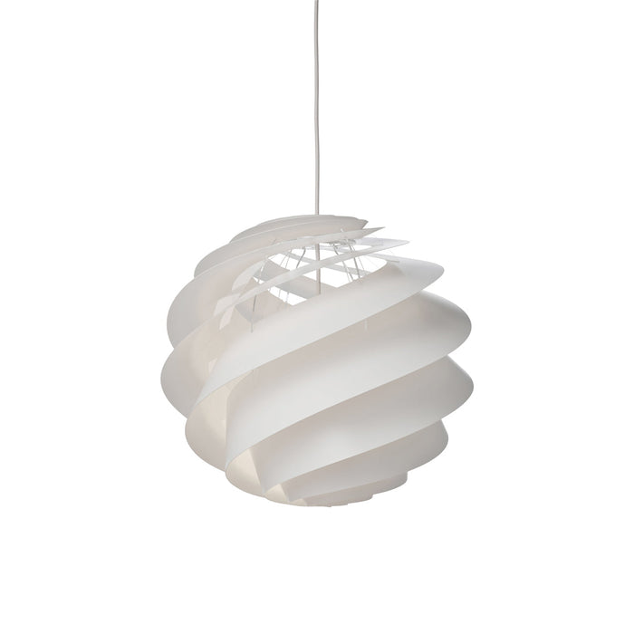 Swirl 3 Pendant Light in White (Medium).
