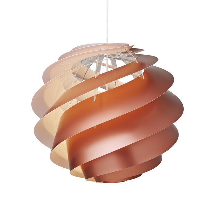 Swirl 3 Pendant Light in Copper (Large).