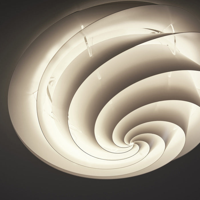 Swirl Flush Mount Ceiling Light in Detail.