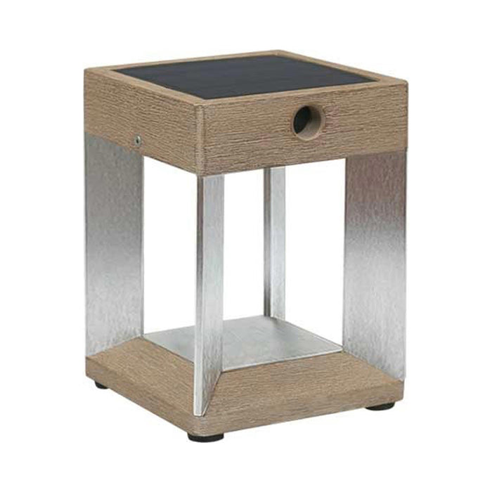 Blade Outdoor Solar LED Table Lamp in Duratek/Stainless Steel.