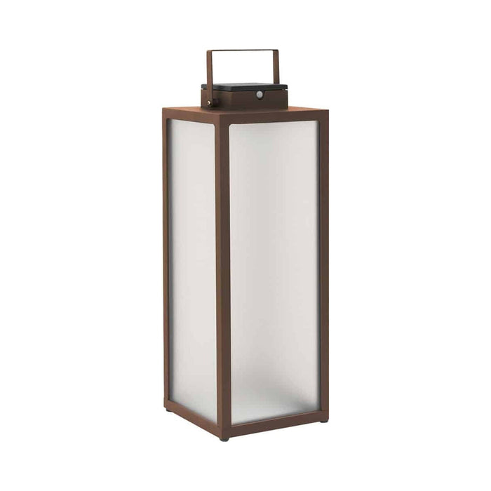 Tradition Outdoor Solar LED Lantern in Corten (Large).
