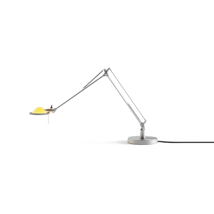 Berenice Table Lamp in Aluminium/Yellow (12-Inch).