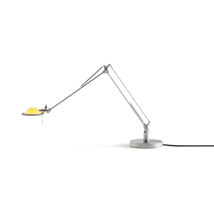 Berenice Table Lamp in Aluminium/Yellow (17-Inch).