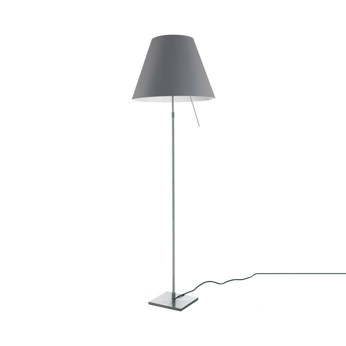 Costanza Floor Lamp in Alu/Concrete Grey.