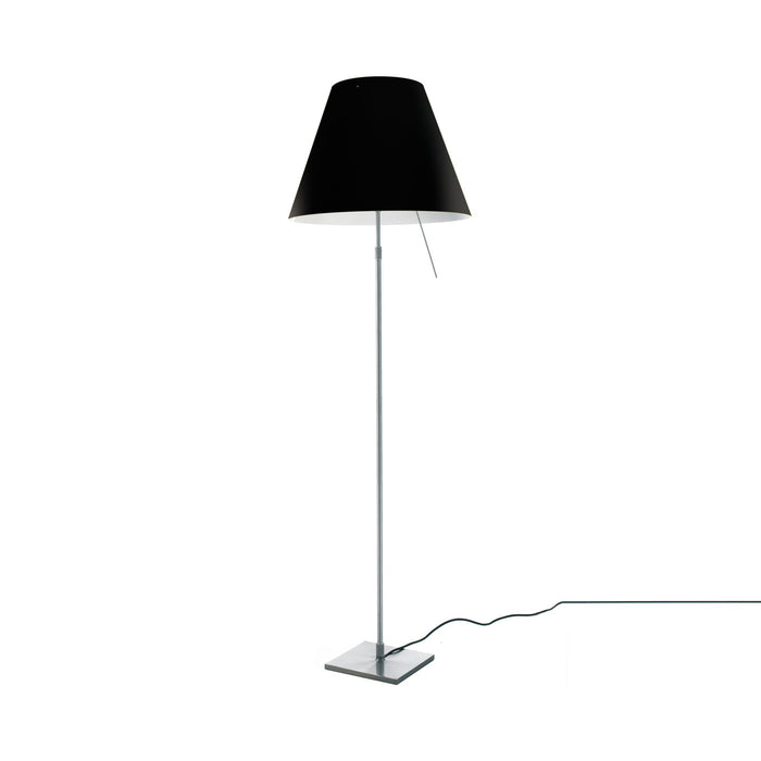 Costanza Floor Lamp in Alu/Liquorice Black.