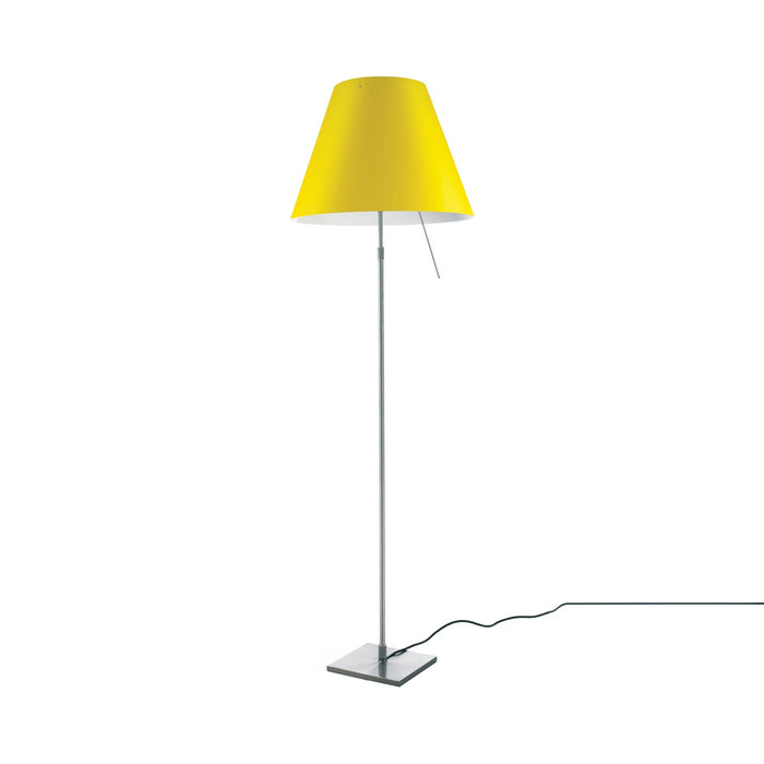 Costanza Floor Lamp in Alu/Smart Yellow.