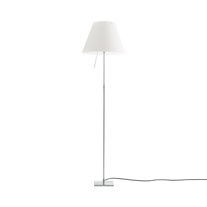 Costanza Floor Lamp in Alu/White.