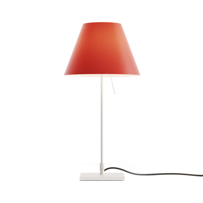 Costanzina Table Lamp in Off-white/Primary Red.