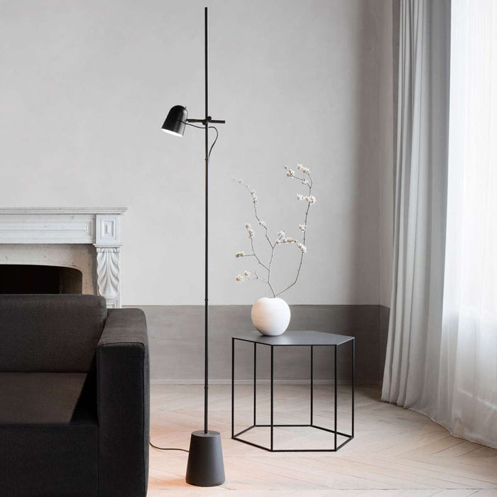 Counterbalance LED Floor Lamp in living room.