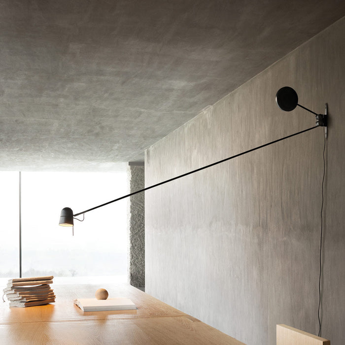 Counterbalance LED Wall Light in living room.