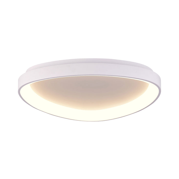 Florida LED Flush Mount Ceiling Light in Matte White.