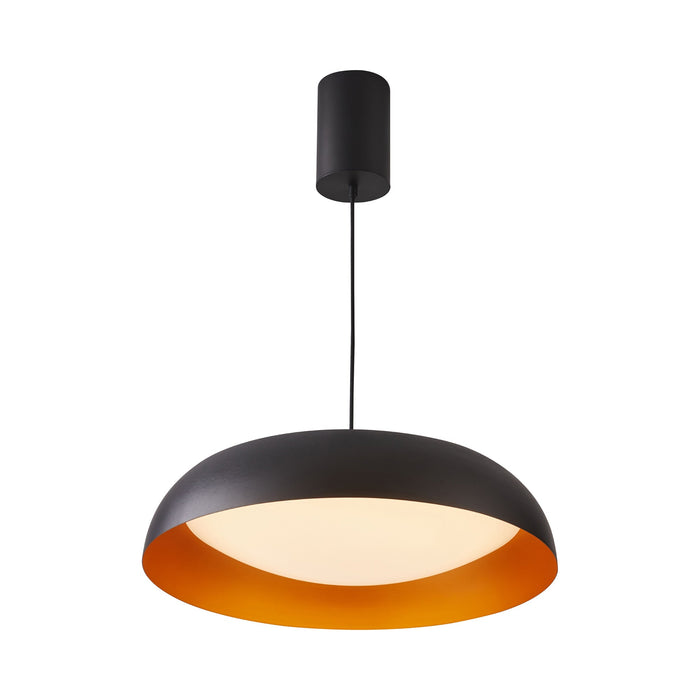 Noruega LED Pendant Light in Matte Black/Copper (20-Inch).