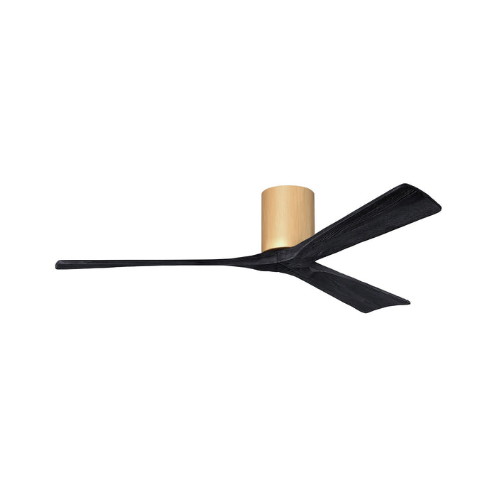 Irene IR3H Indoor / Outdoor Ceiling Fan in Light Mapple/Matte Black (60-Inch).