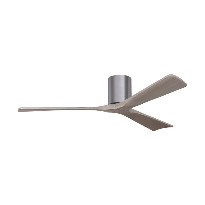 Irene IR3H Indoor / Outdoor Flush Mount Ceiling Fan in Brushed Pewter/Gray Ash (60-Inch).