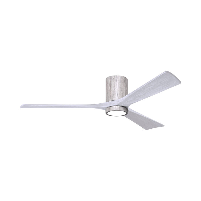 Irene IR3HLK 60-Inch Indoor / Outdoor LED Flush Mount Ceiling Fan in Barn Wood Tone/Matte White.